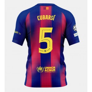 Fotbalové Dres Barcelona Pau Cubarsi #5 Domácí Oblečení 2025-26 Krátký Rukáv